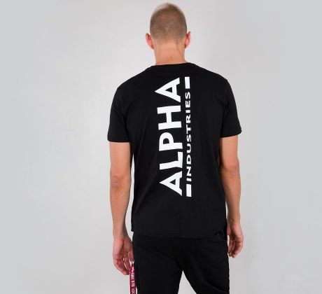 ALPHA INDUSTRIES tričko Backprint T - čierne (black)