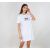 ALPHA INDUSTRIES šaty Basic T Long Wmn - biele (white)
