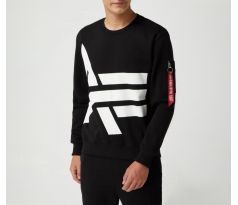 ALPHA INDUSTRIES mikina Side Logo Sweater - čierna (black)