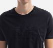 ALPHA INDUSTRIES tričko Basic T Embroidery - čierne/čierne (black/black)
