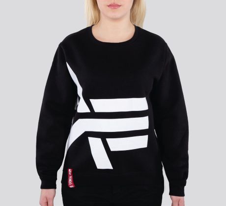 ALPHA INDUSTRIES Side Logo Sweater Wmn - čierna (black)
