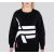 ALPHA INDUSTRIES mikina Side Logo Sweater Wmn - čierna (black)