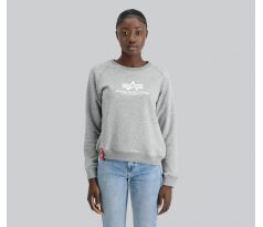 ALPHA INDUSTRIES mikina New Basic Sweater Wmn - šedá (grey heather)