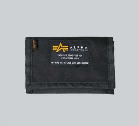 ALPHA INDUSTRIES peňaženka Crew Wallet - čierna (black)