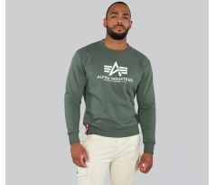ALPHA INDUSTRIES Basic Sweater - šedo zelená (vintage green)