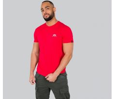 ALPHA INDUSTRIES tričko Basic T Small Logo - červené (speed red)