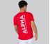 ALPHA INDUSTRIES tričko Backprint T - červené (speed red) XL