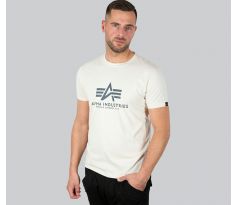 ALPHA INDUSTRIES tričko Basic T - sivo biele (jet stream white) XL