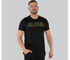 ALPHA INDUSTRIES tričko Alpha Embroidery Heavy T - čierne (black)