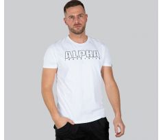 ALPHA INDUSTRIES tričko Alpha Embroidery Heavy T - biele (white)