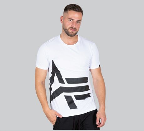 ALPHA INDUSTRIES tričko Side Logo T - biele (white)
